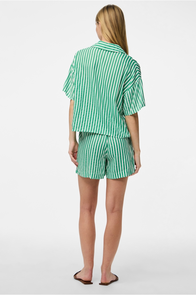 PCNYA 2/4 SHIRT BC WVN 17156468 SIMPLY GREEN/CLOUD DANCER